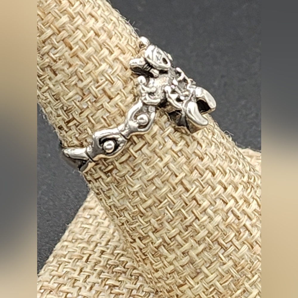 Vintage Dakota West Native American Storyteller Sterling Ring - Picture 5 of 8